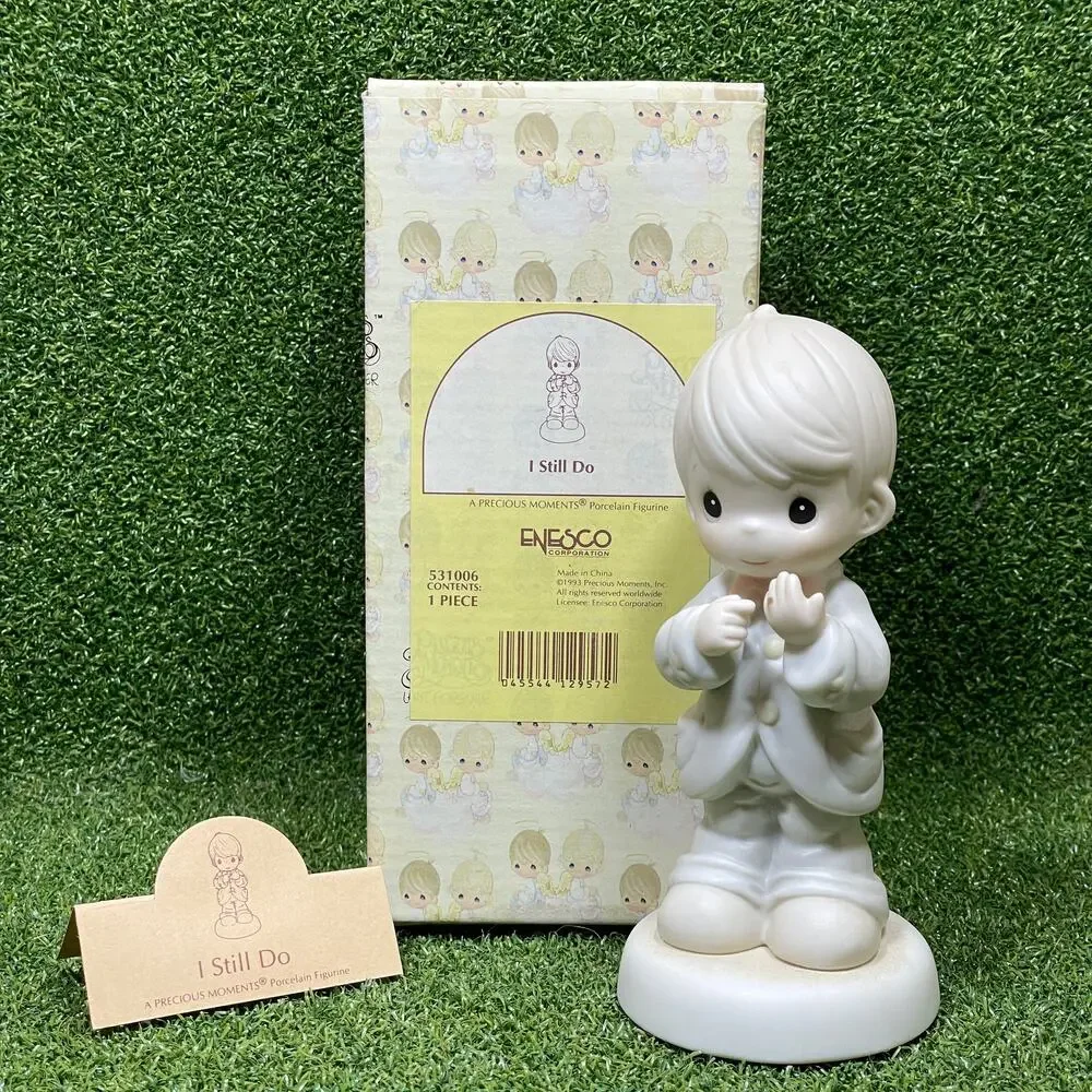 Vintage Precious Moments I Still Do 531006 Porcelain Figurine